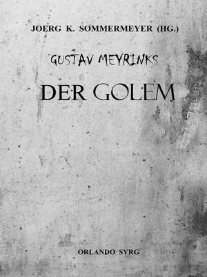 cover image of Gustav Meyrinks Der Golem